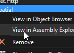 View in Assembly Explorer