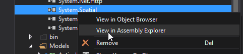 View in Assembly Explorer