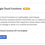 Włączenie usługi Cloud Functions API